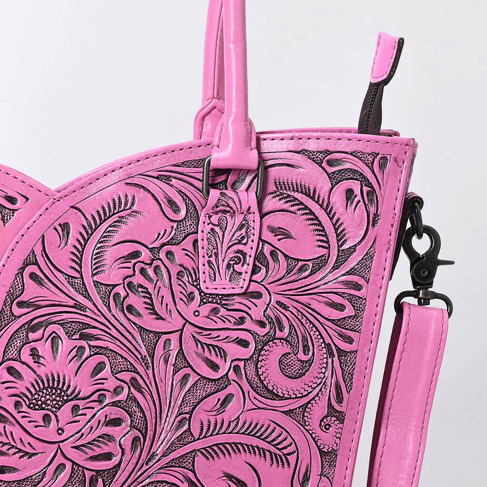 American Darling Tote Hand Tooled Genuine Western Leather Women Bag - ADBG1473C