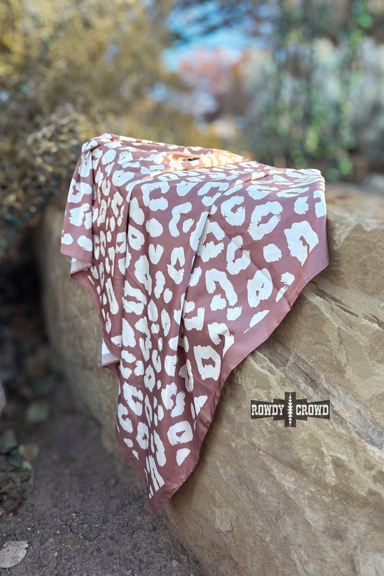 Rowdy Crowd Clothing - Mocha Leopard Wild Rag