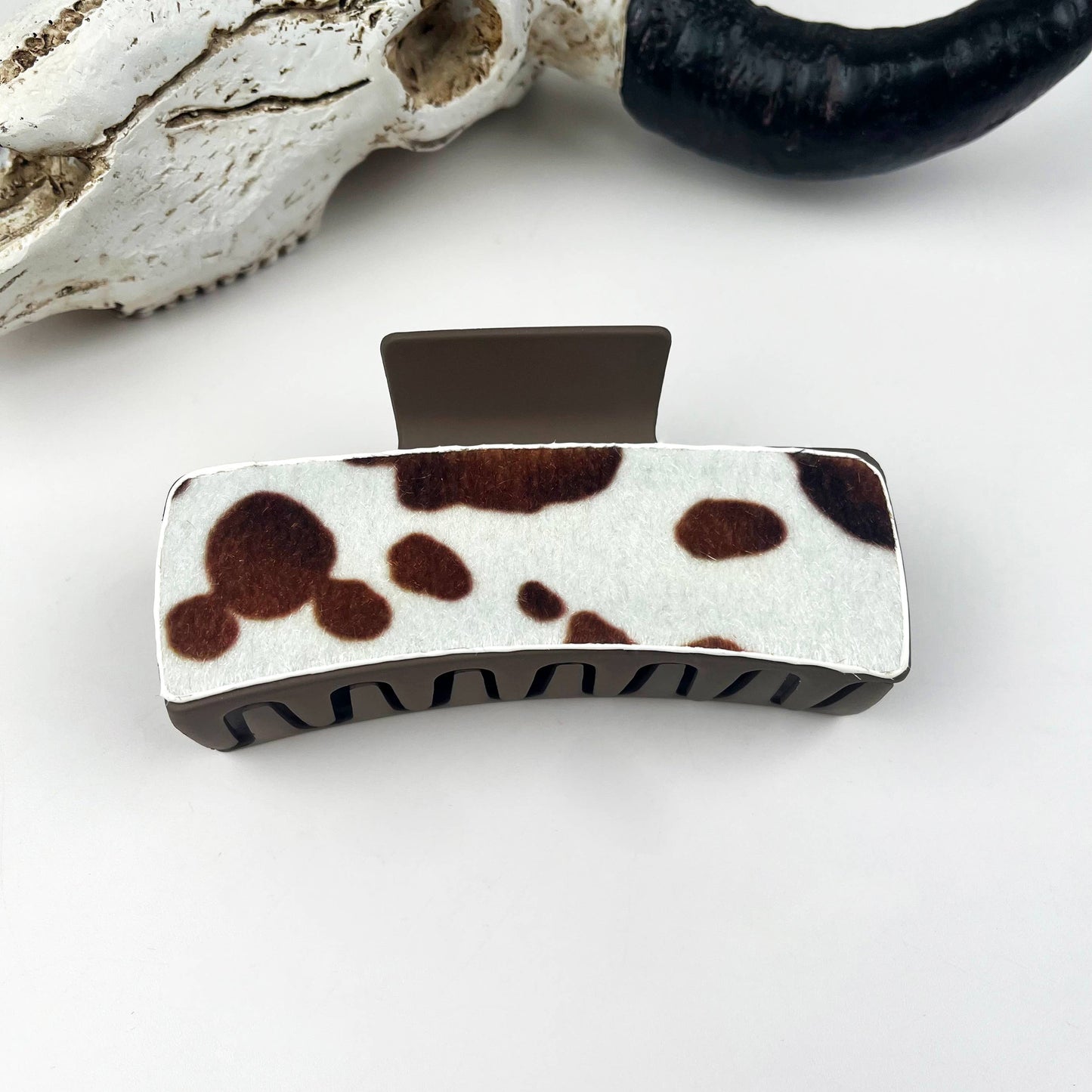 mildstyles - Western cowboy vintage leather hair claw clip - 90039