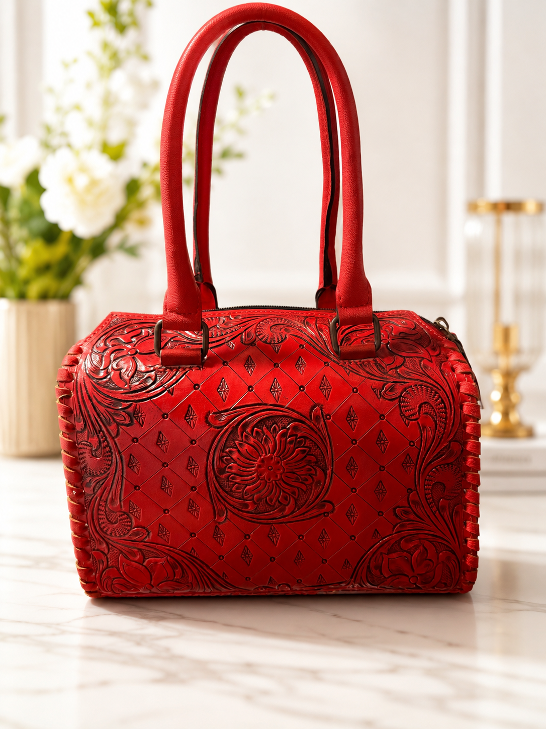 Red Dahlia Tooled Speedy