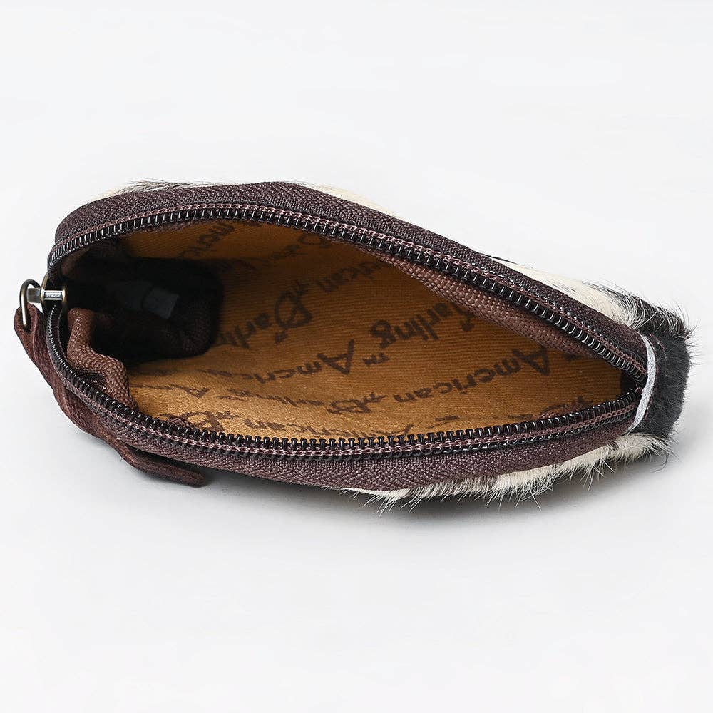 LS Western - ADBG444 Coin Purse Hair On Genuine Western Leather Women Bag - ADBG444BKW