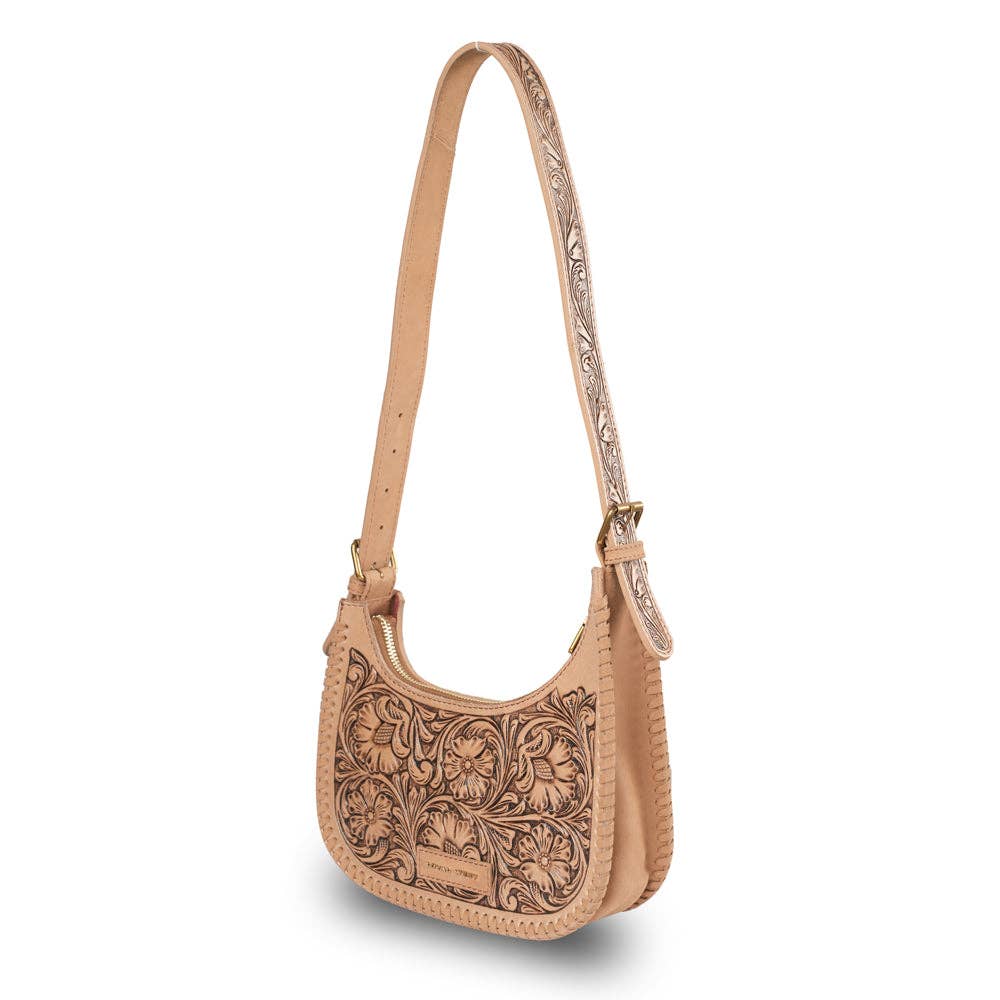 Loyal West Handtooled Dannia Medium Purse - Slant Form - Slant Form