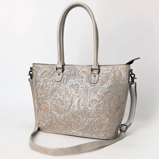 American Darling Western Genuine Leather Tote Bag with Hand-Tooled Detailing | Premium Everyday Carry - ADBG1519B