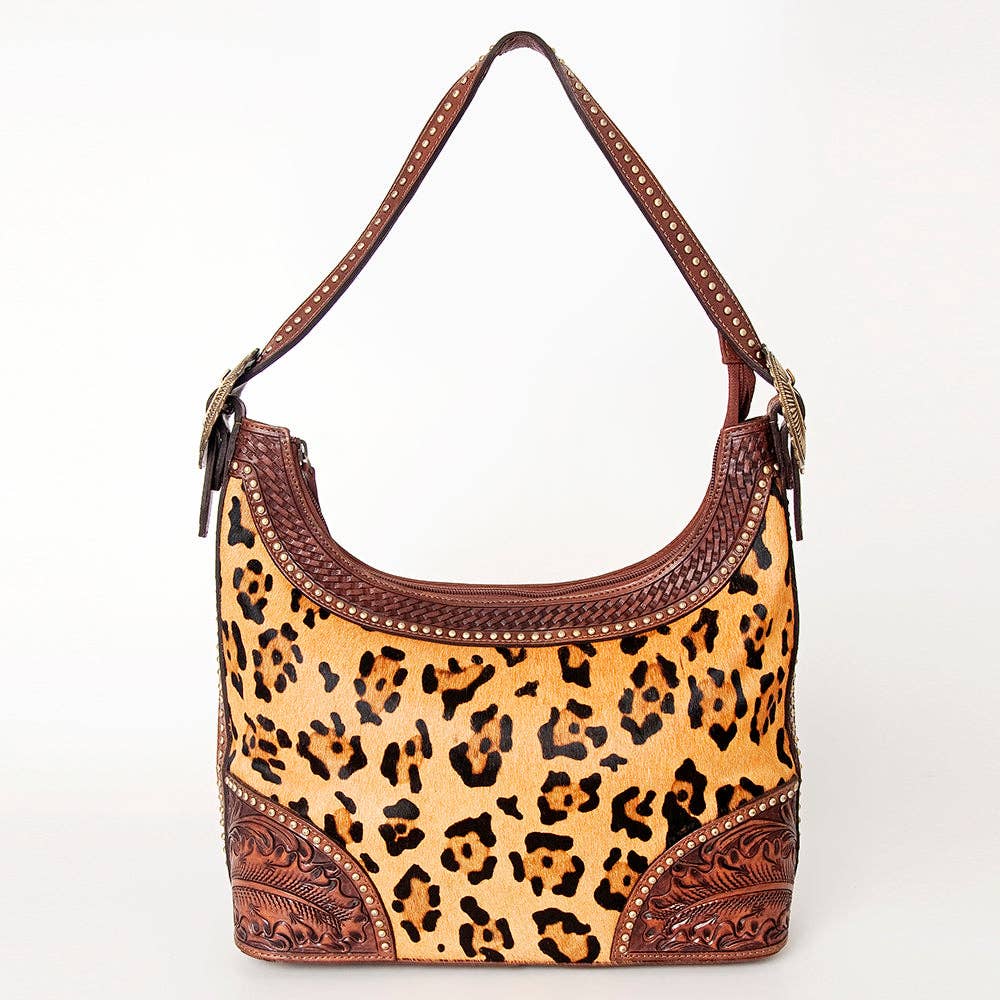 ADBGI188 Hobo Hair On Genuine Western Leather Women Bag - ADBGI188A