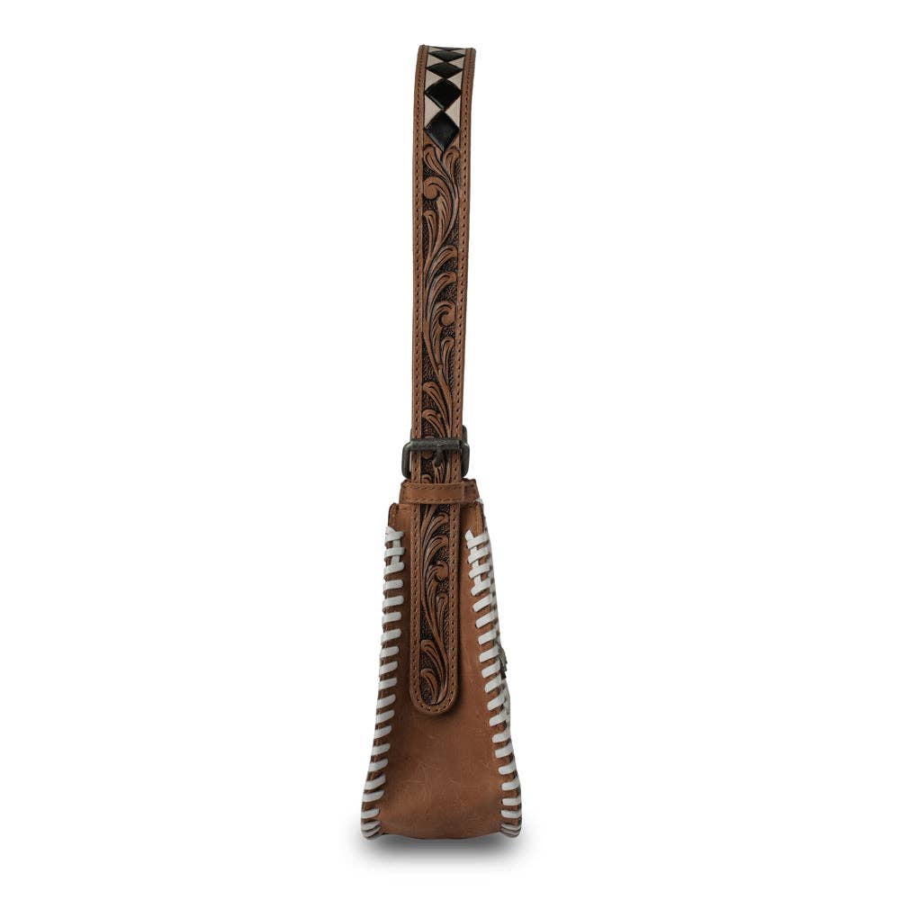 Loyal West - HANDTOOLED DANNIA MEDIUM PURSE CHECKERED EDITION - Checkered Edition