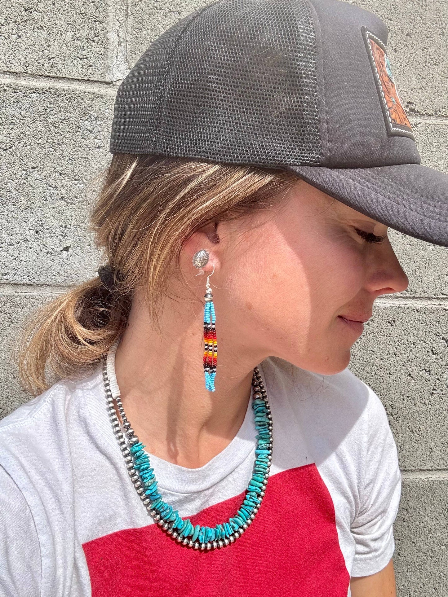 Wild Hancock Creations - Mini Concho Stud Earrings/Western Stud Earrings