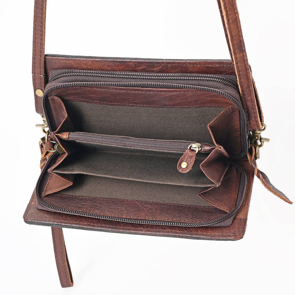 LS Western - ADBGM169 Organiser Genuine Western Leather Women Bag Jacey - ADBGM169AI