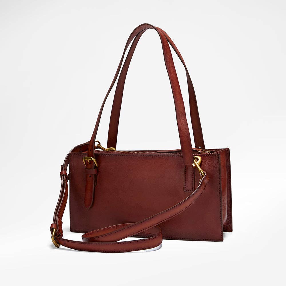 Myra Bag - Loyal West Mivva Handtooled Mini Bag - Soft Walnut Leather - Single