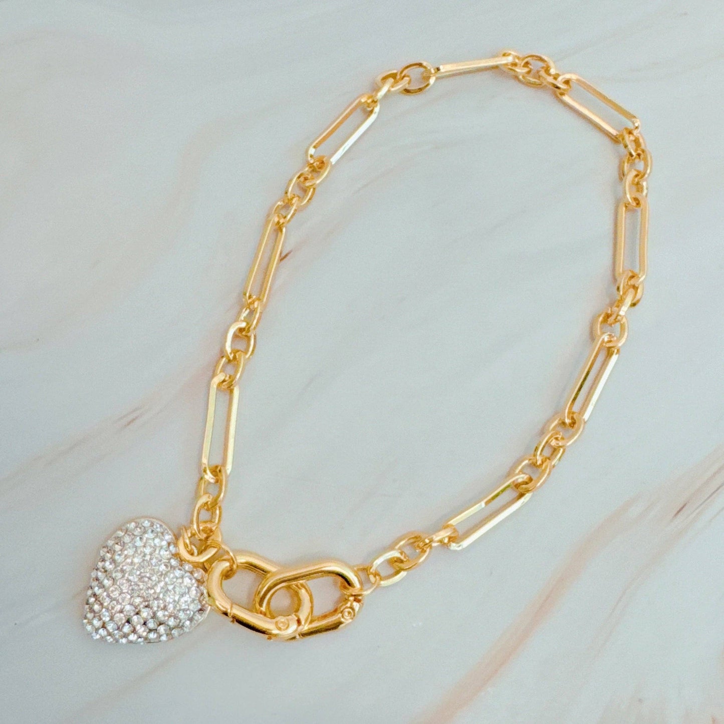Ellison+Young - Sparkly Big Heart Bag Charm