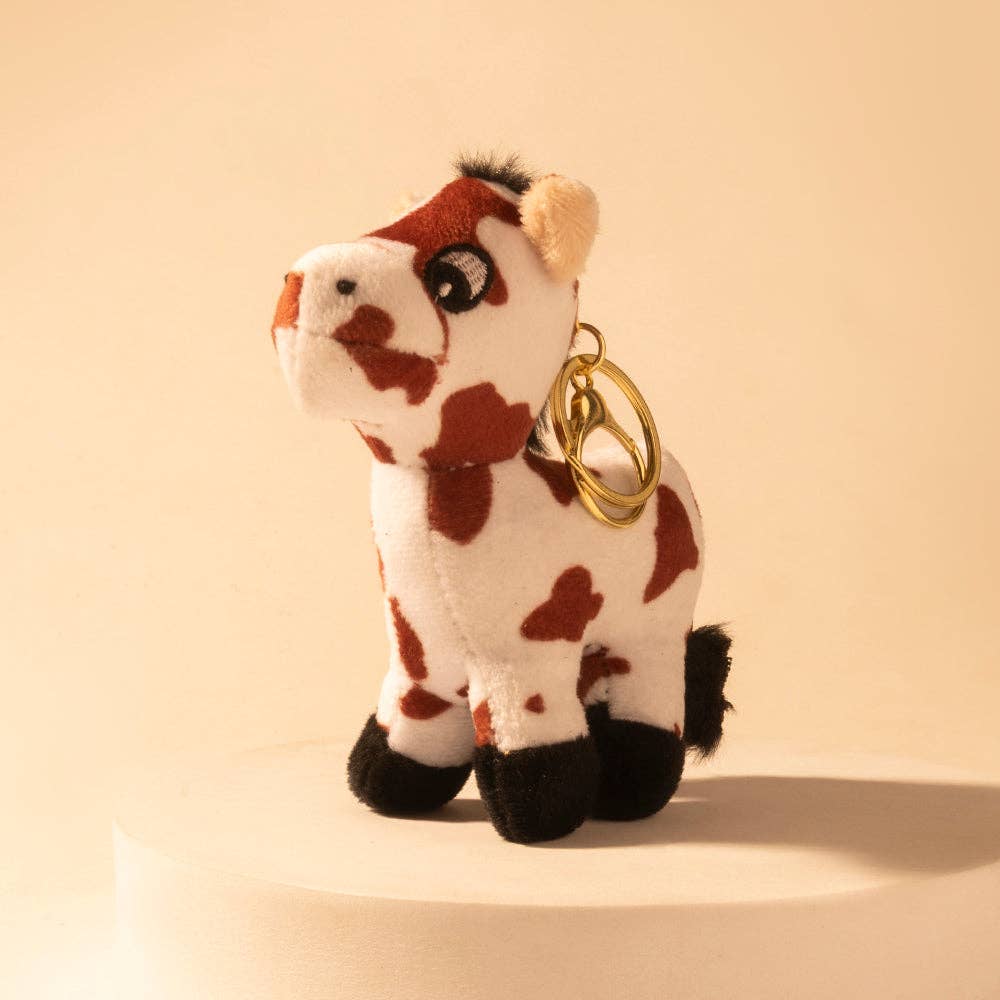 Myra Bag - Little Pinto Bag Charm in Ivory Spot - Ivory Spot