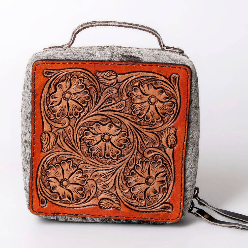 LS Western - LC-ADBGA311 Jewelry Case Genuine Western Leather Women Bag - ADBGA311C