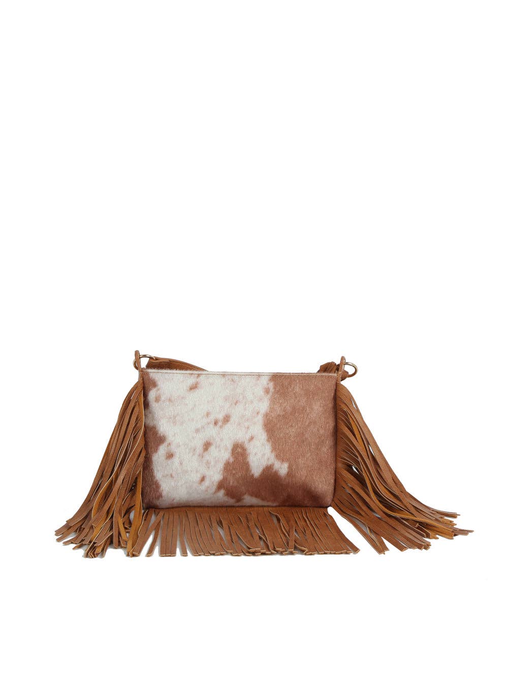 Handbag Factory Corp - Cowhide Fringe Shoulder Bag - Black