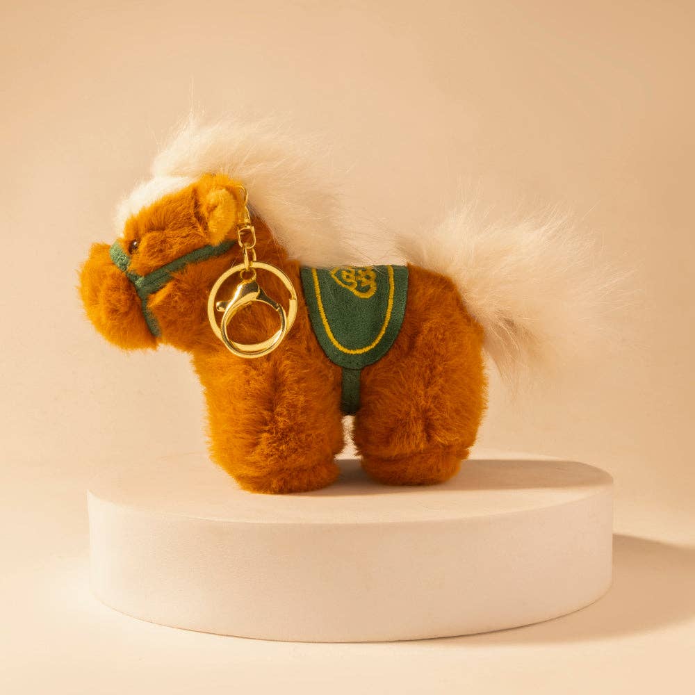 Myra Bag - Western Whimsy Horse Bag Charm in Brown - Brown