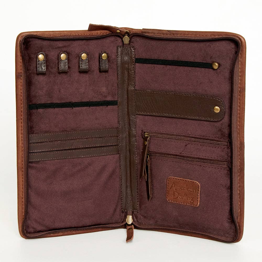 American Darling Jewelry Case Genuine Western Leather Women Bag - ADBGA246E