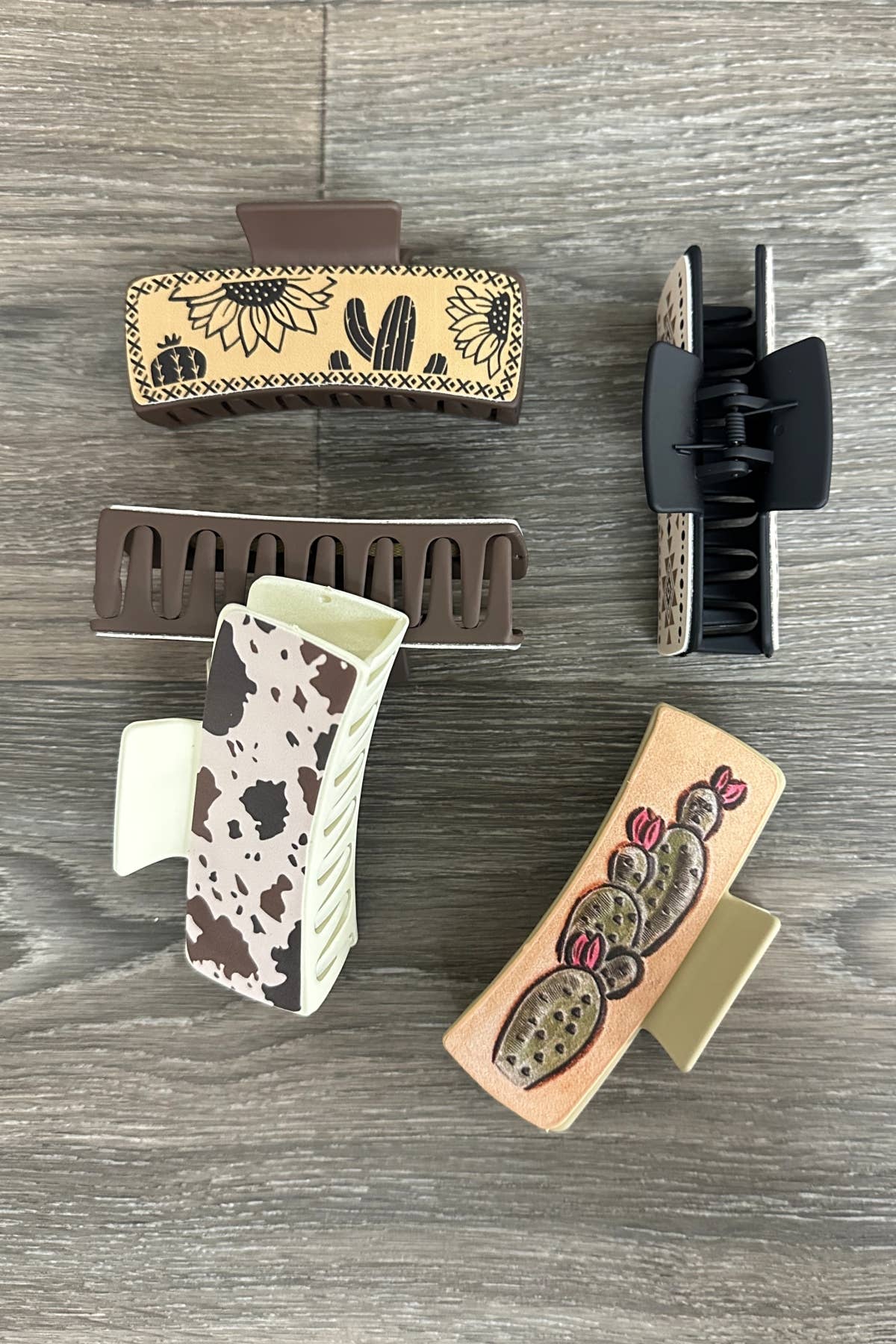 DESHENG ENTERPRISE - WESTERN PRINT HAIR CLIP   - 2