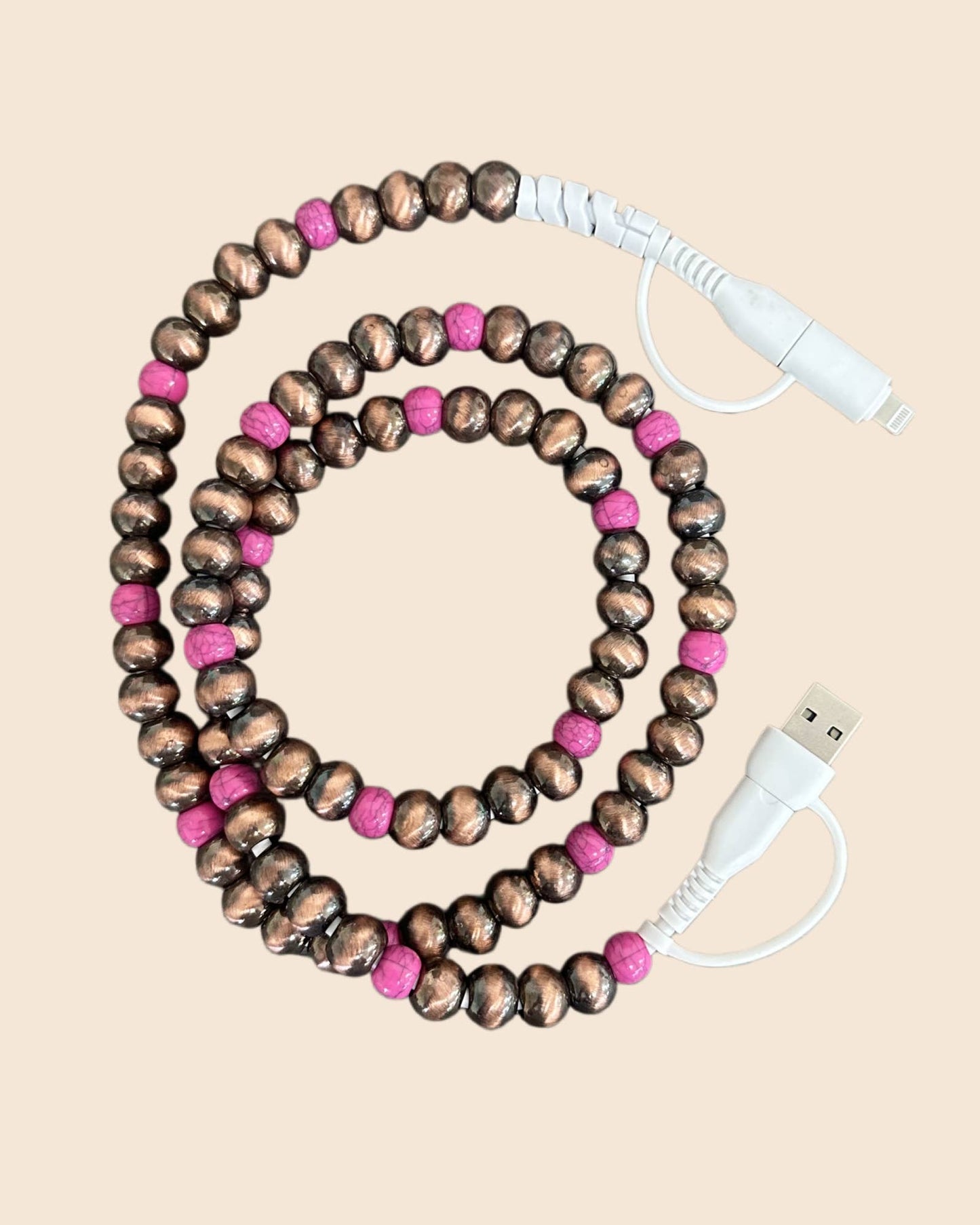 DESHENG ENTERPRISE -  BEADED PHONE CHARGING CABLE 4-IN-1