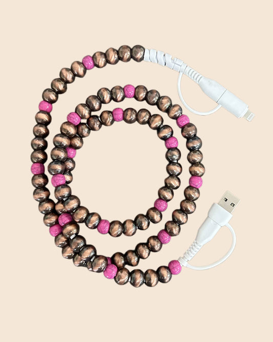 DESHENG ENTERPRISE -  BEADED PHONE CHARGING CABLE 4-IN-1
