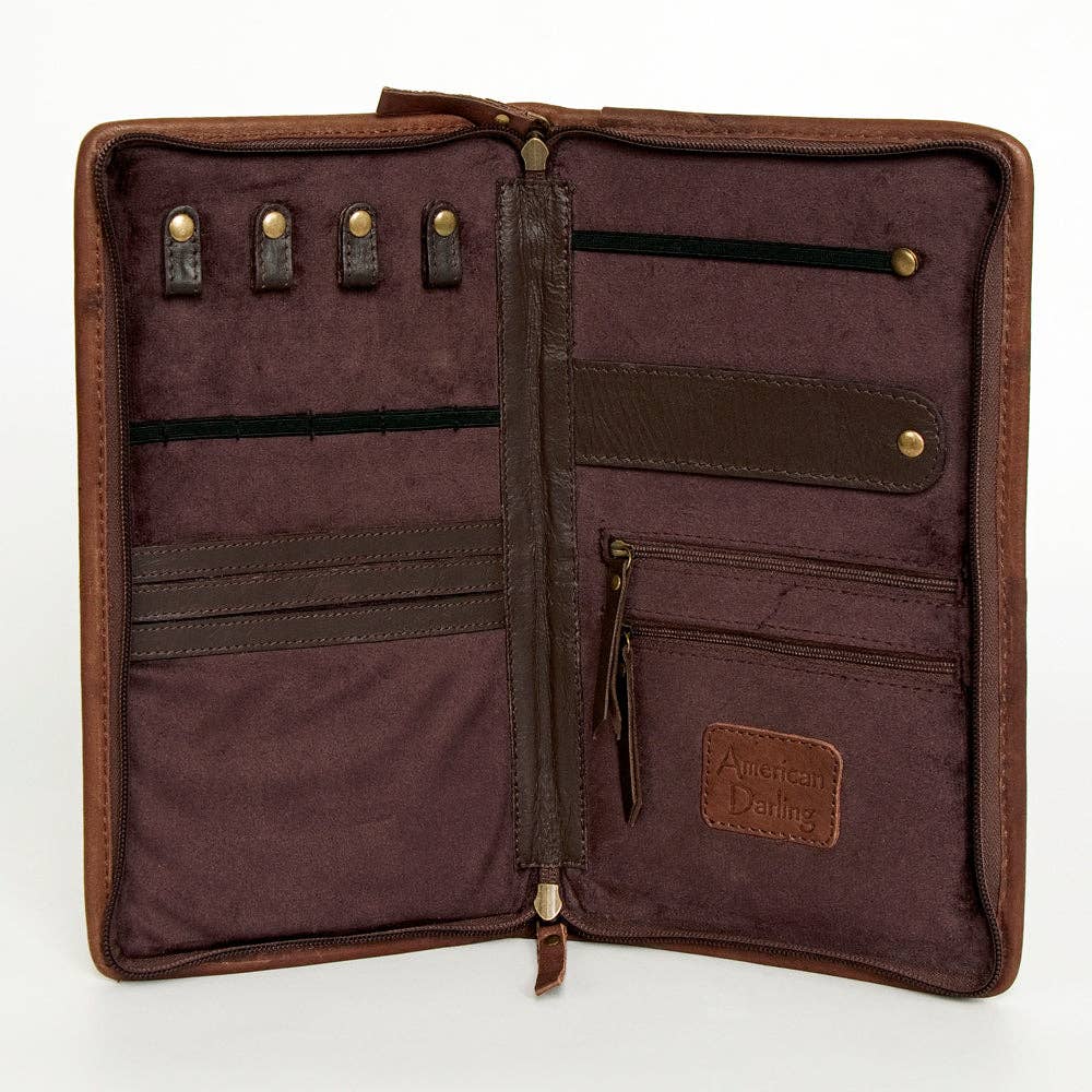American Darling Jewelry Case Genuine Western Leather Women Bag - ADBGA246E
