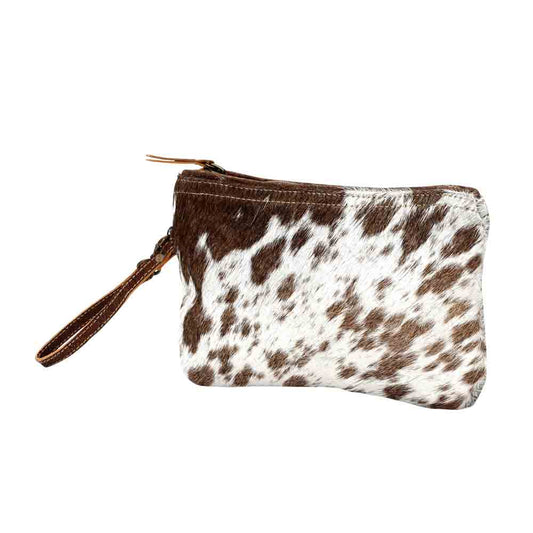 Myra Bag - White & Brown Hairon Small Bag
