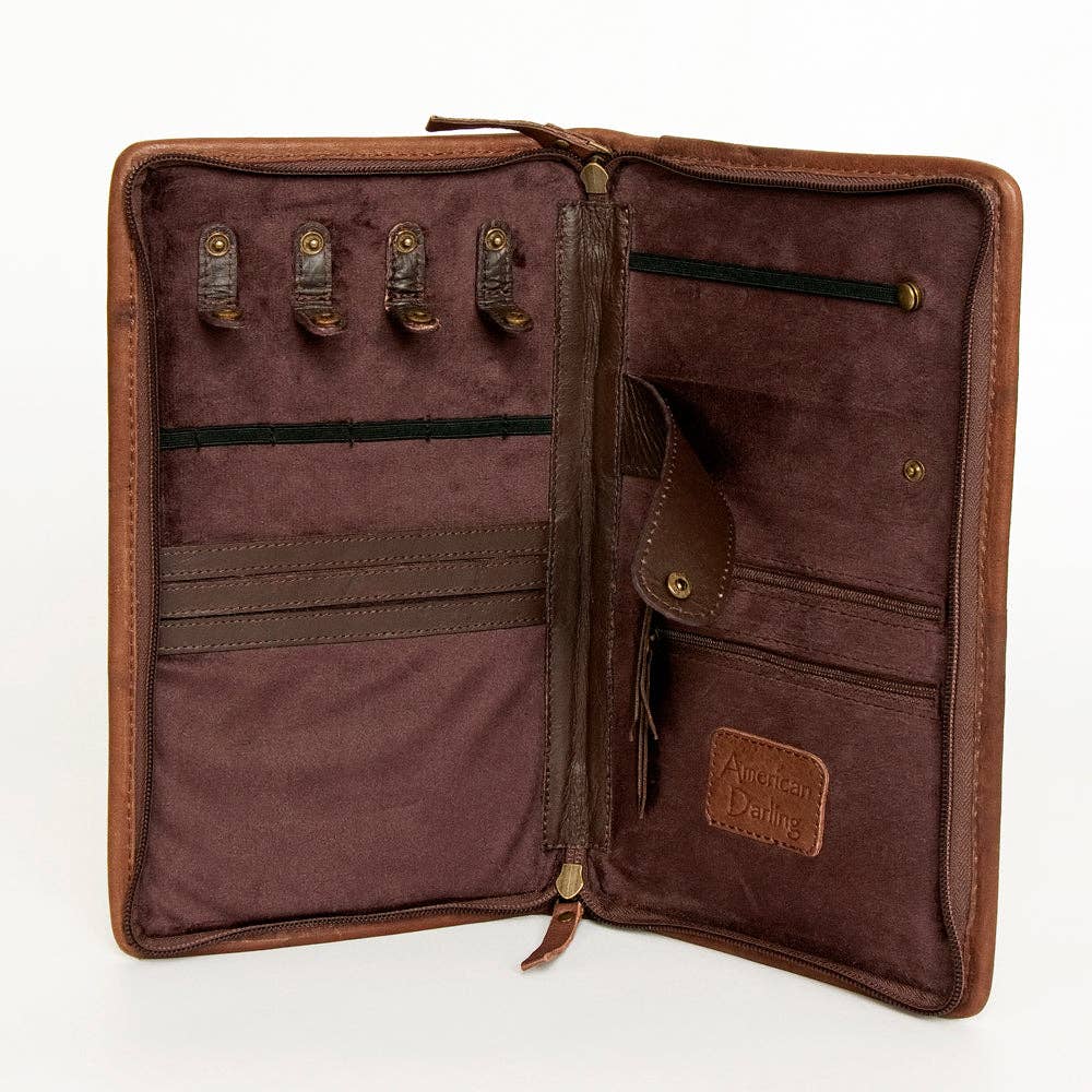 American Darling Jewelry Case Genuine Western Leather Women Bag - ADBGA246E