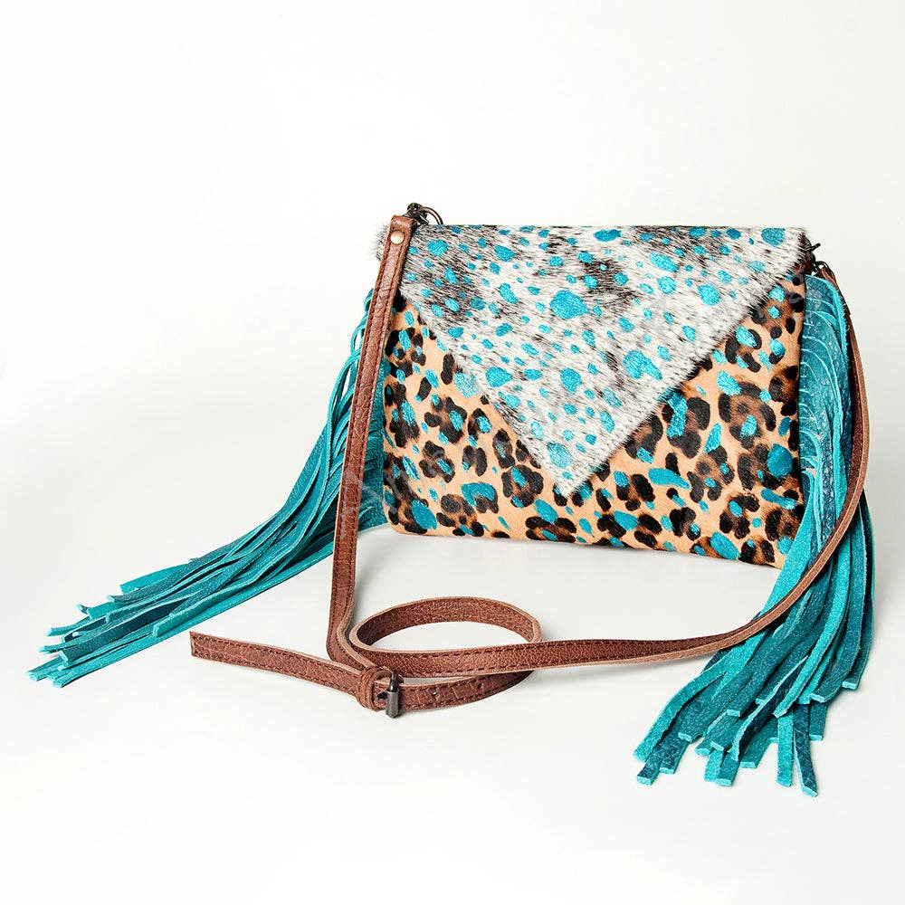 Envelope Hair On Genuine Western Leather Women Bag - ADBG490A