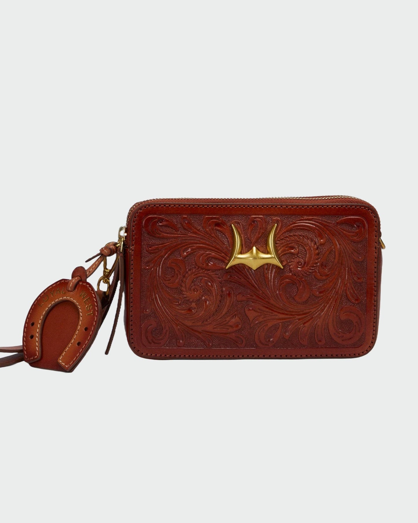 Loyal West - Shell Mini Purse In Handtooled Leather