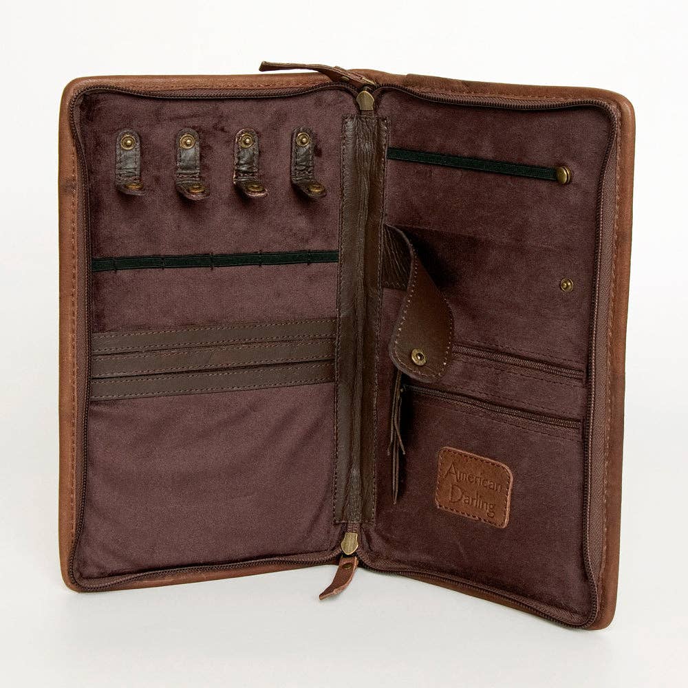 American Darling Jewelry Case Genuine Western Leather Women Bag - ADBGA246E