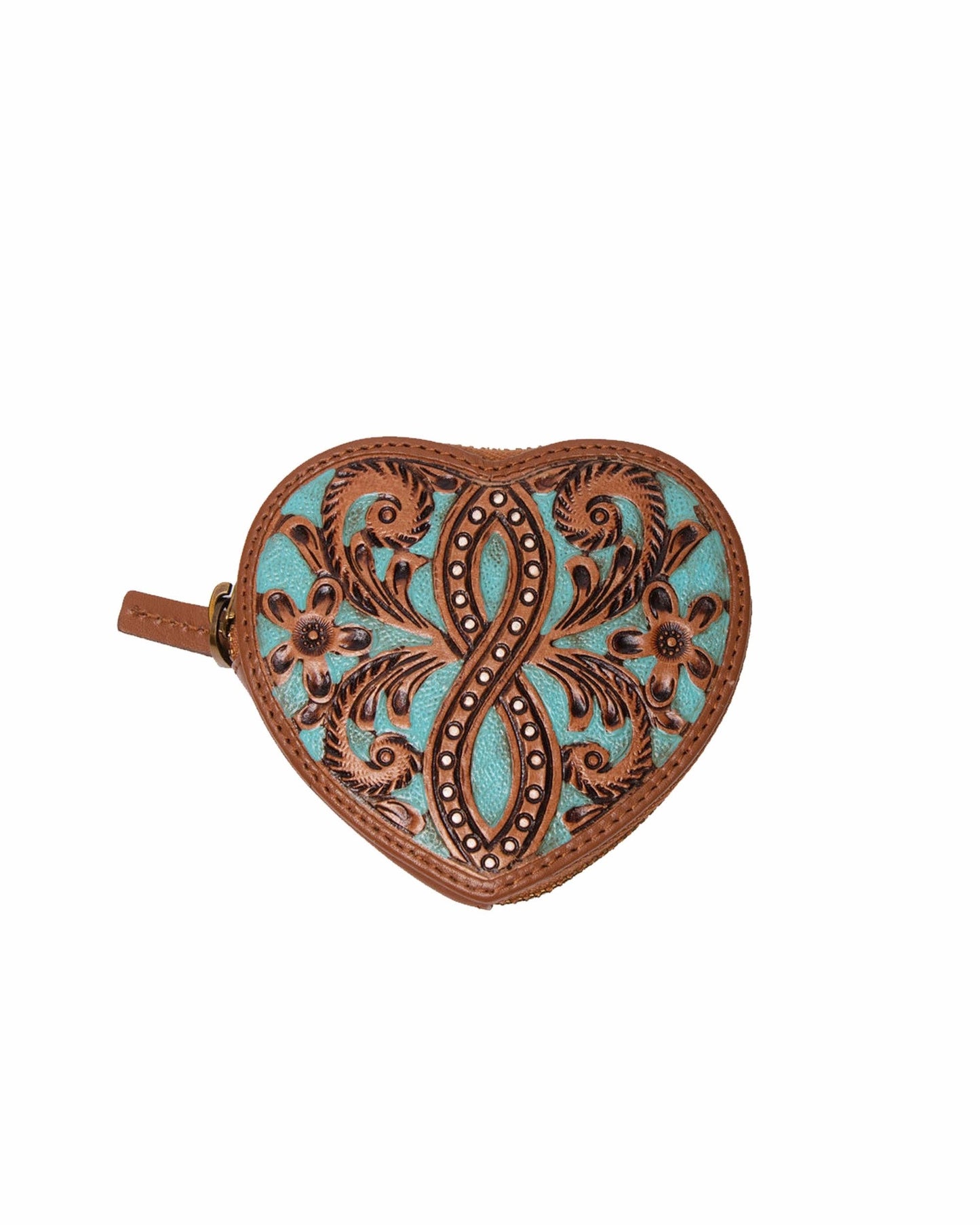 Loyal West - Cupid Coin Pouch Handtooled Leather - Whiskey & Water