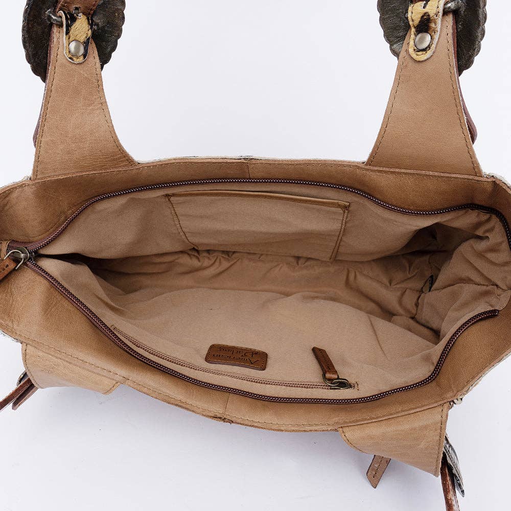 LS Western - ADBGI224 Hobo Hair On Genuine Western Leather Women Bag - ADBGI224A