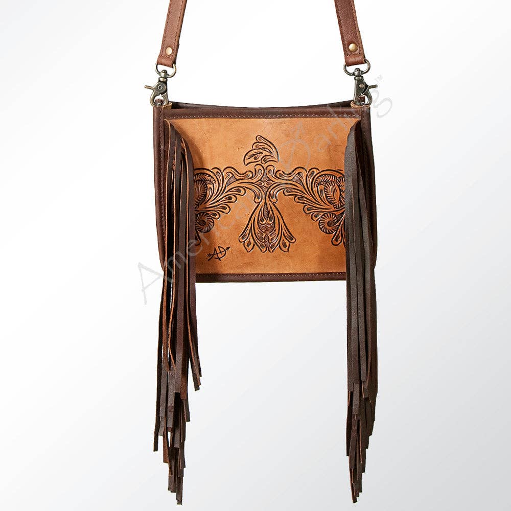 Crossbody Genuine Western Leather Women Bag - ADBG725B