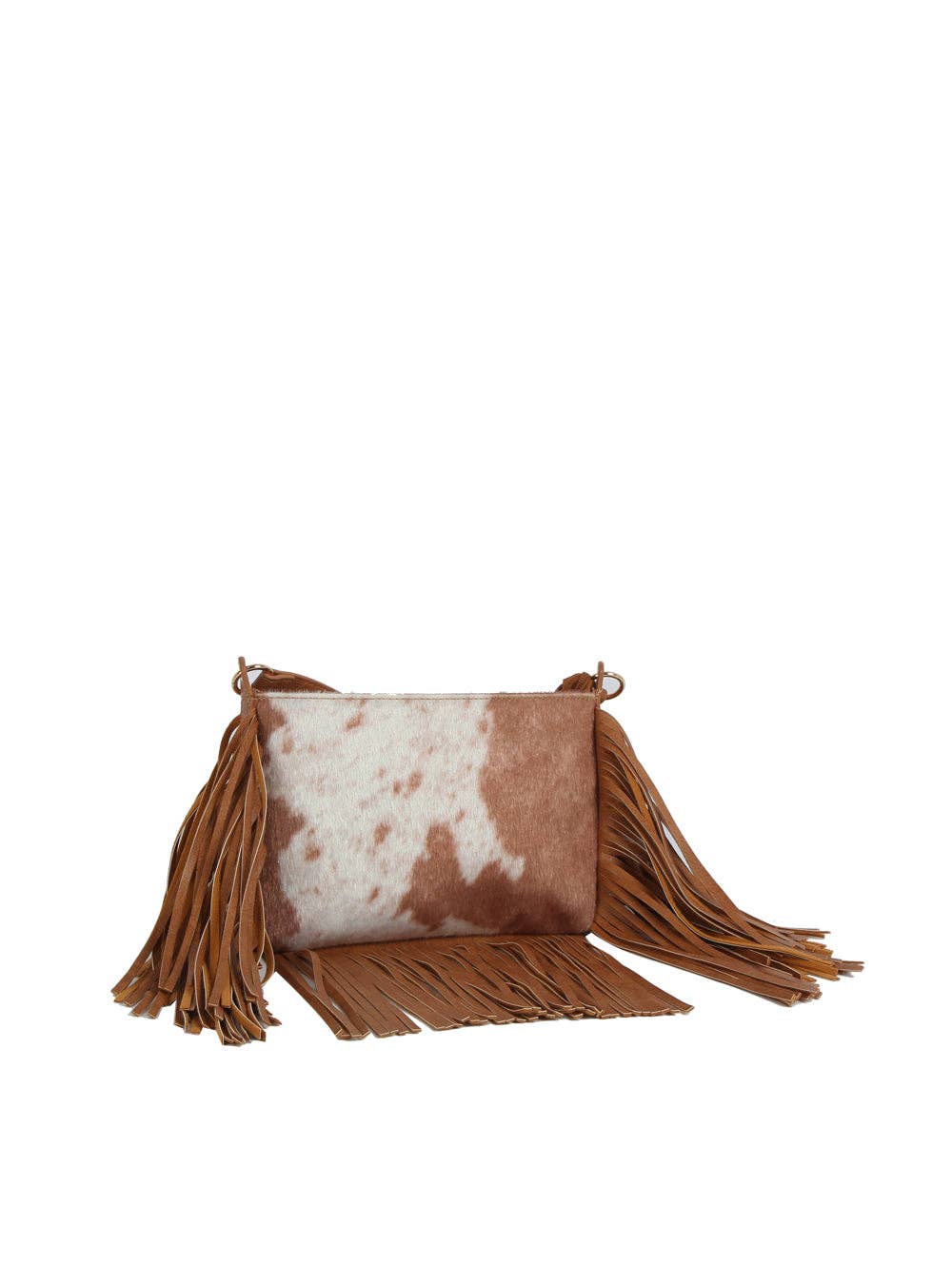 Handbag Factory Corp - Cowhide Fringe Shoulder Bag - Black