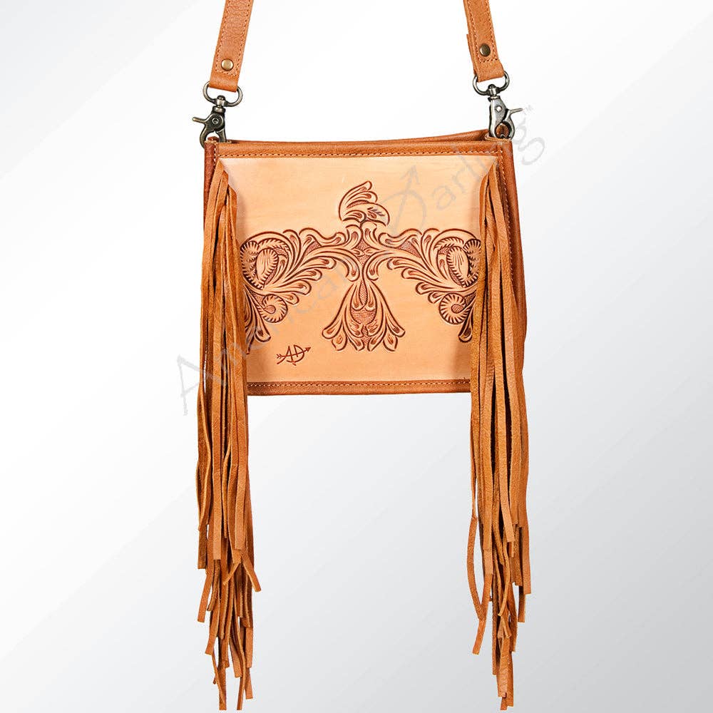 Crossbody Genuine Western Leather Women Bag - ADBG725B