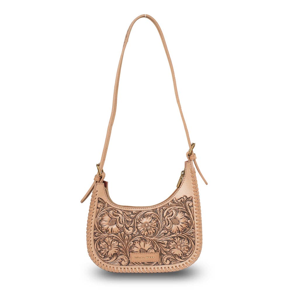 Loyal West Handtooled Dannia Medium Purse - Slant Form - Slant Form