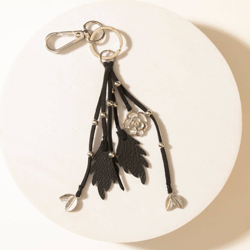 Myra Bag - Blackthorn Tassel Keychain in Velvet Black - Velvet Black