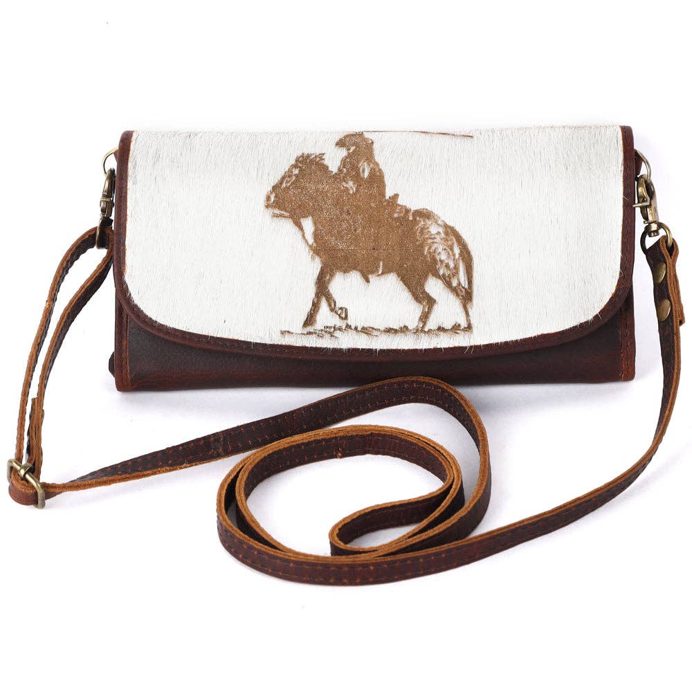 LS Western - ADBGM112 Crossbody Genuine Western Leather Women Bag Jacey - ADBGM112I