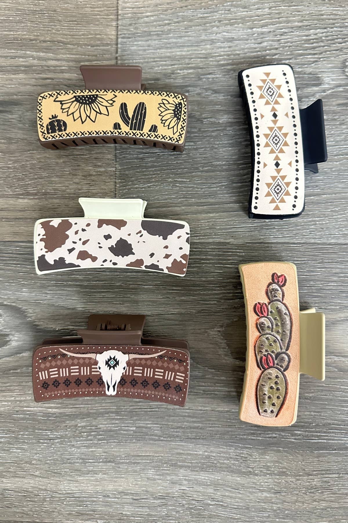 DESHENG ENTERPRISE - WESTERN PRINT HAIR CLIP   - 2