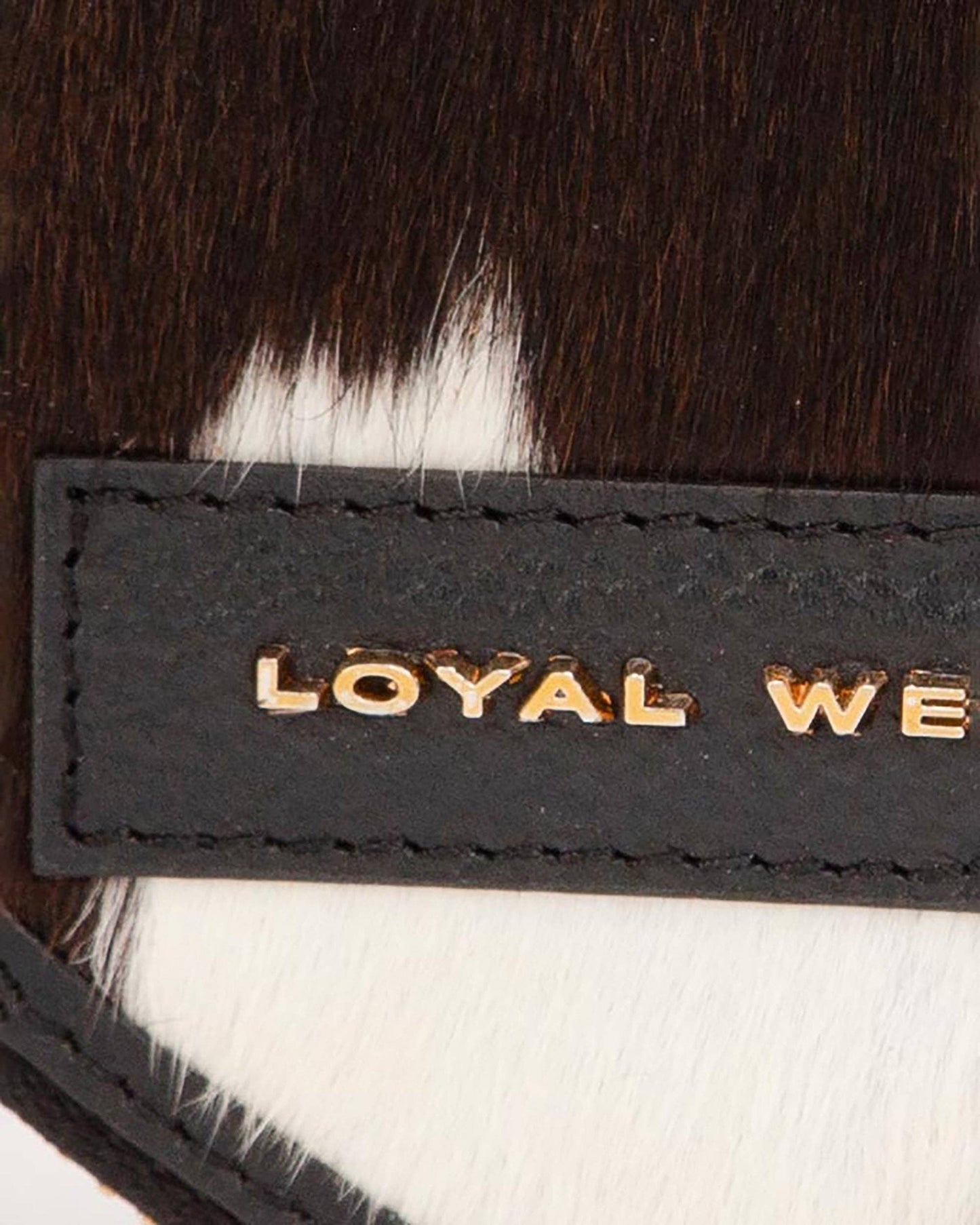 Loyal West - Black & White Cowhide Cupid Coin Pouch
