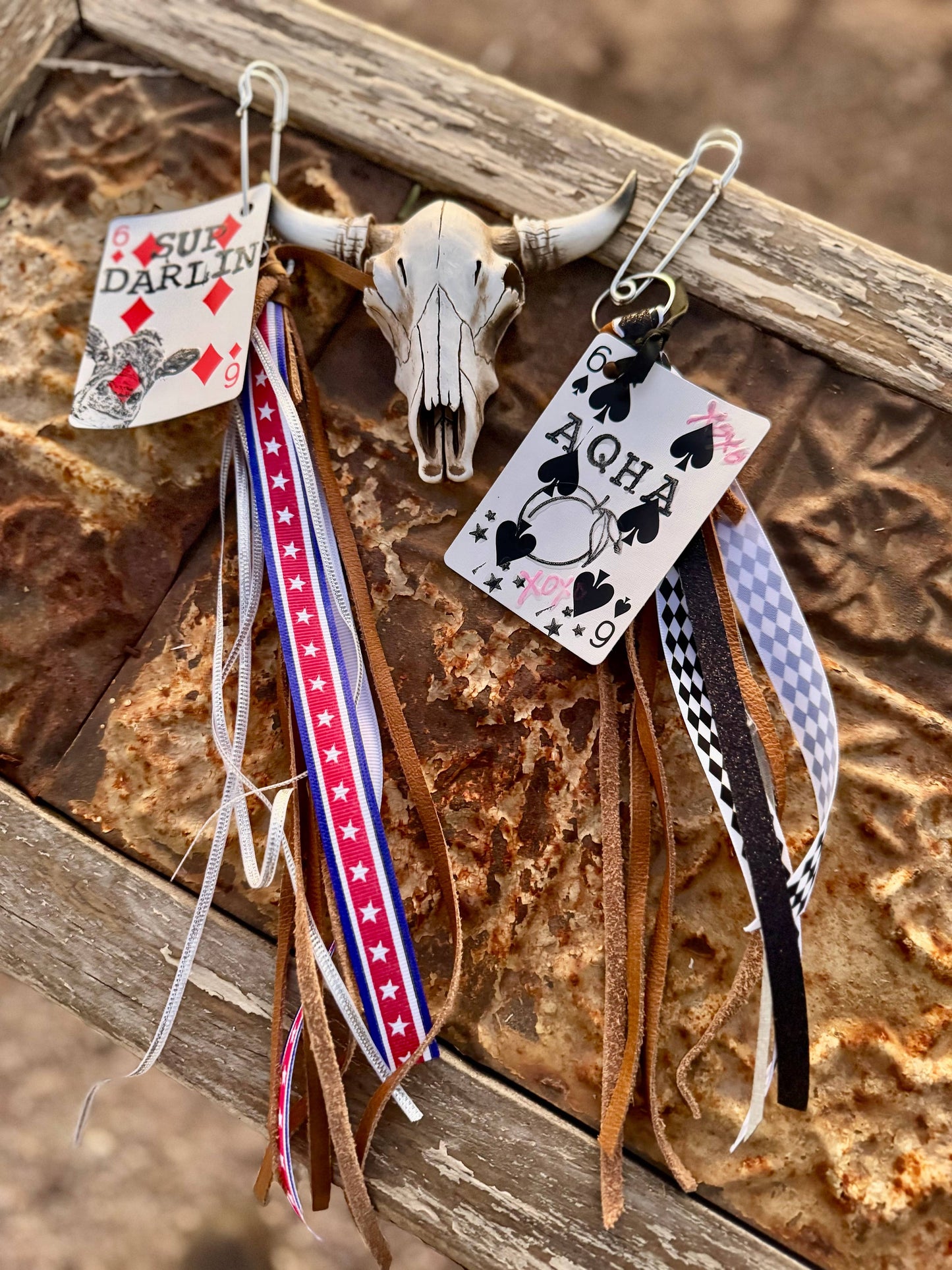Wild Hancock Creations - Western keychain/Fringe Keychain/Purse Accessory - SUP DARLIN