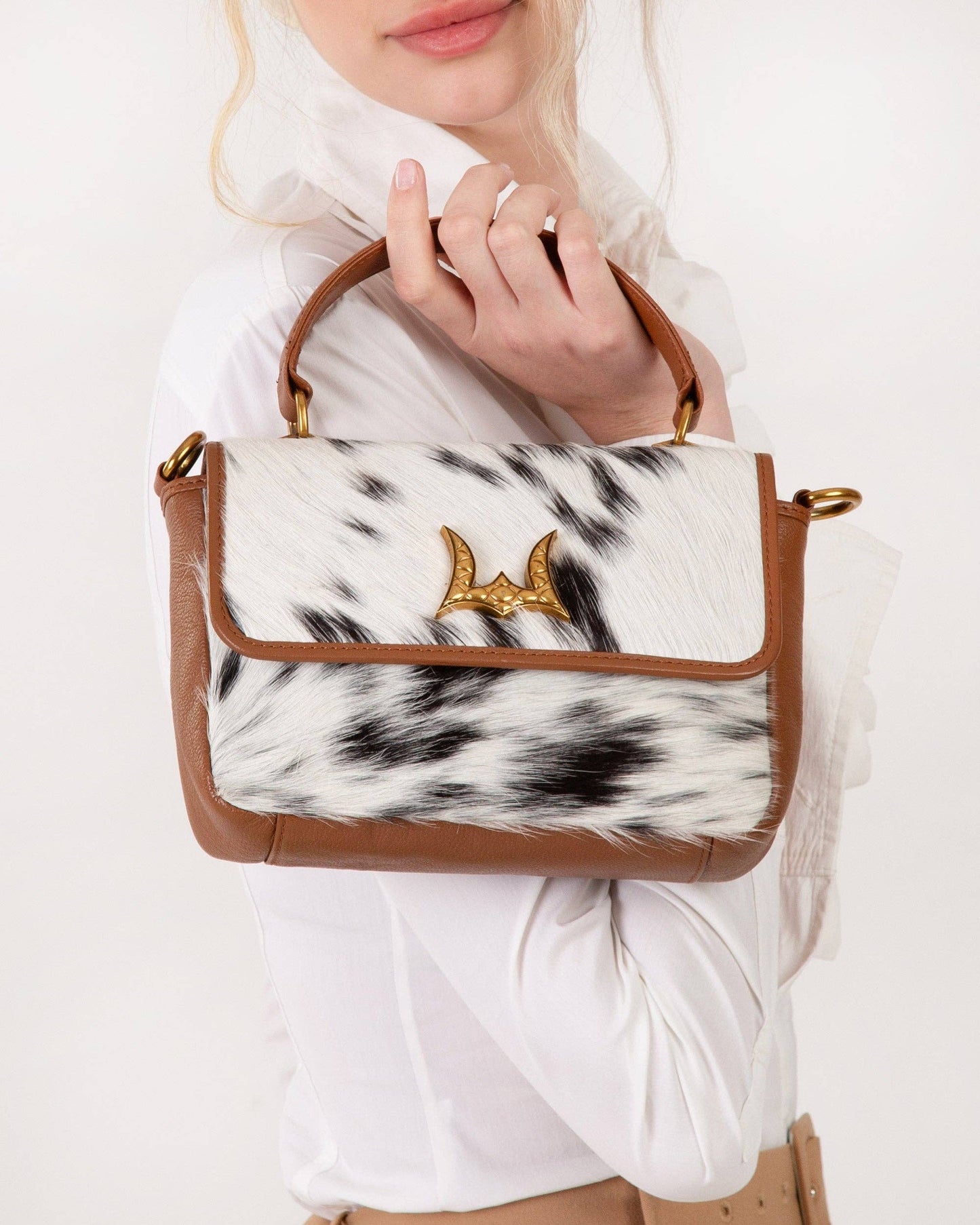 Loyal West - Lw On The Go Mini Bag - Letter / IN COWHIDE AND CALFSKIN