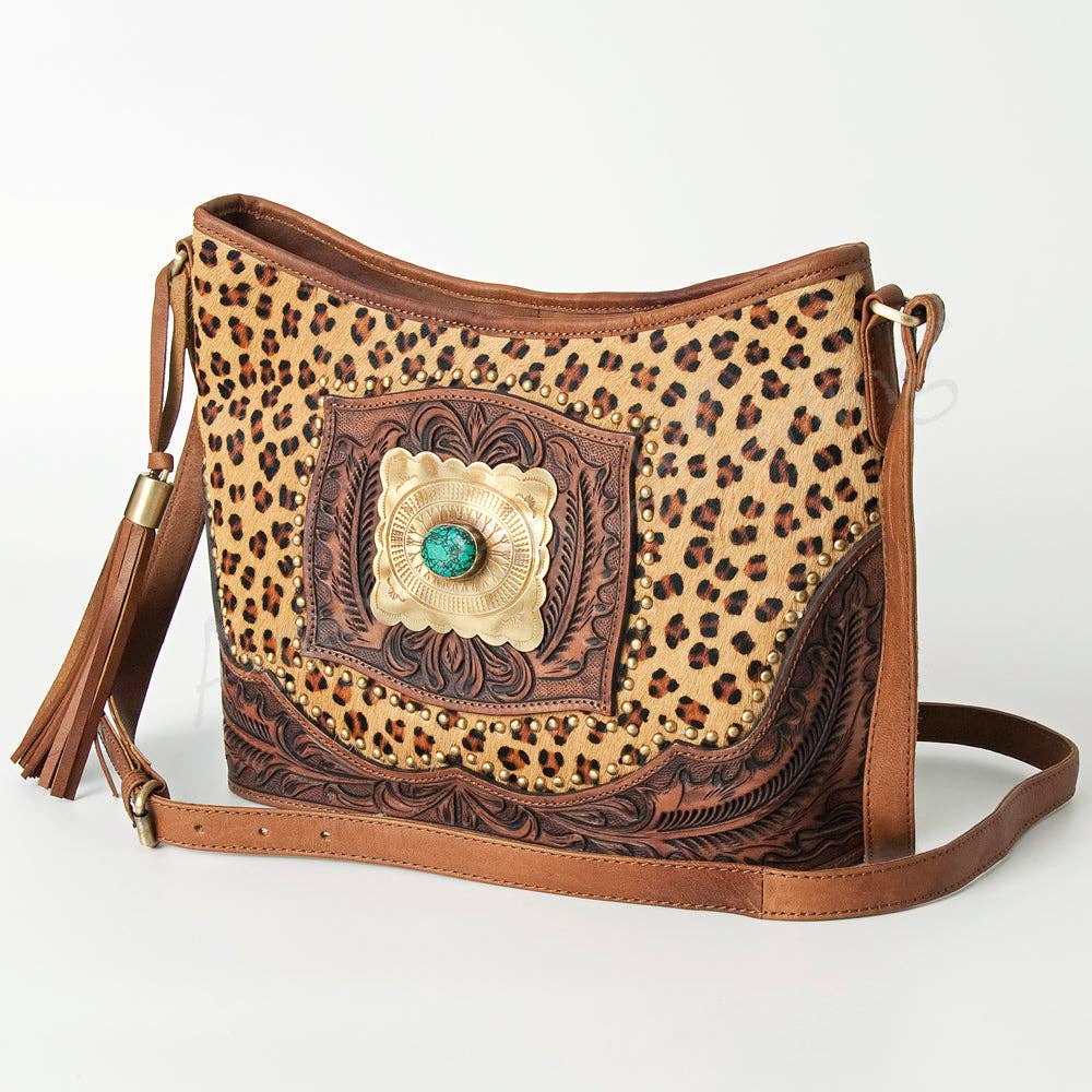 LS Western - ADBGI167 Messenger Genuine Western Leather Women Bag - ADBGI167C