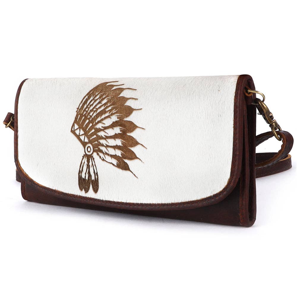 LS Western - ADBGM112 Crossbody Genuine Western Leather Women Bag Jacey - ADBGM112I