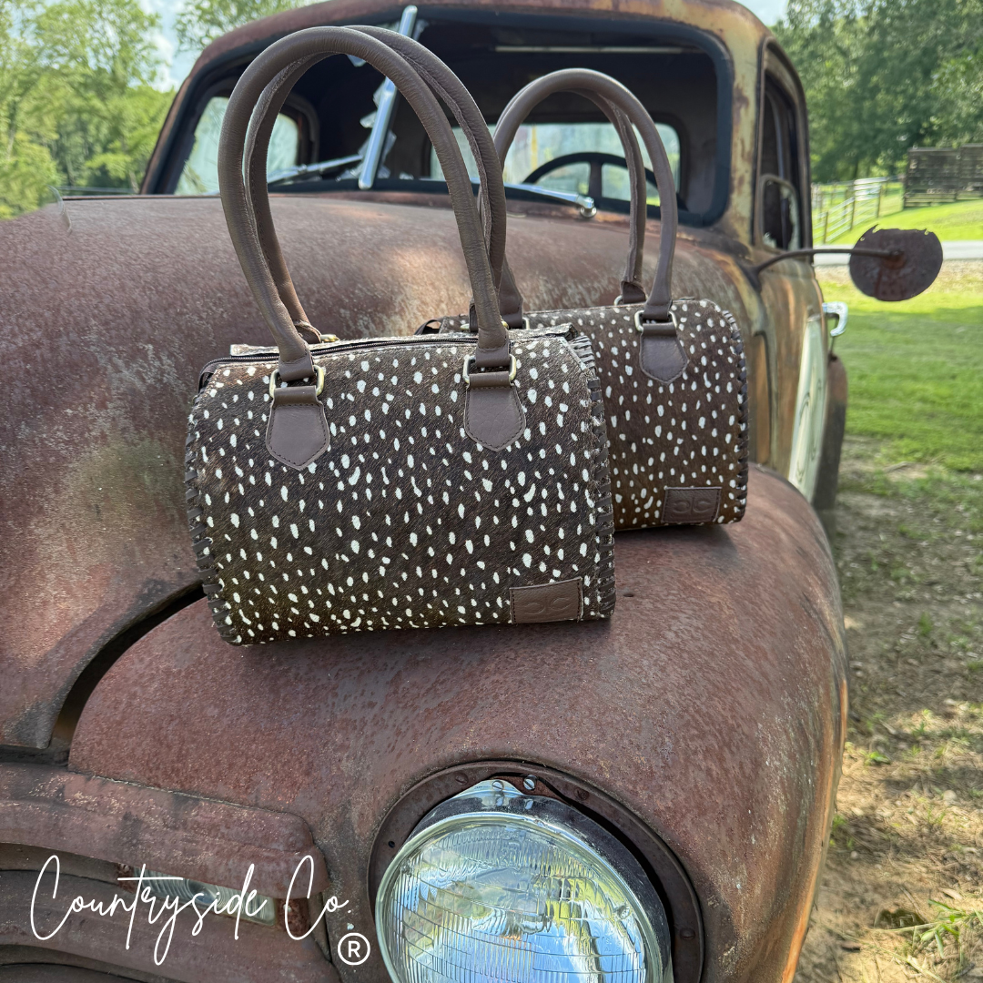Countryside Co. - Wild Axis Cowhide Soft Speedy Bag
