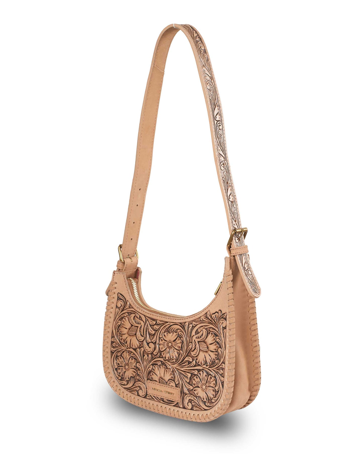 Loyal West - Handtooled Dannia Medium Purse - Slant Form - NaN / Slant Form