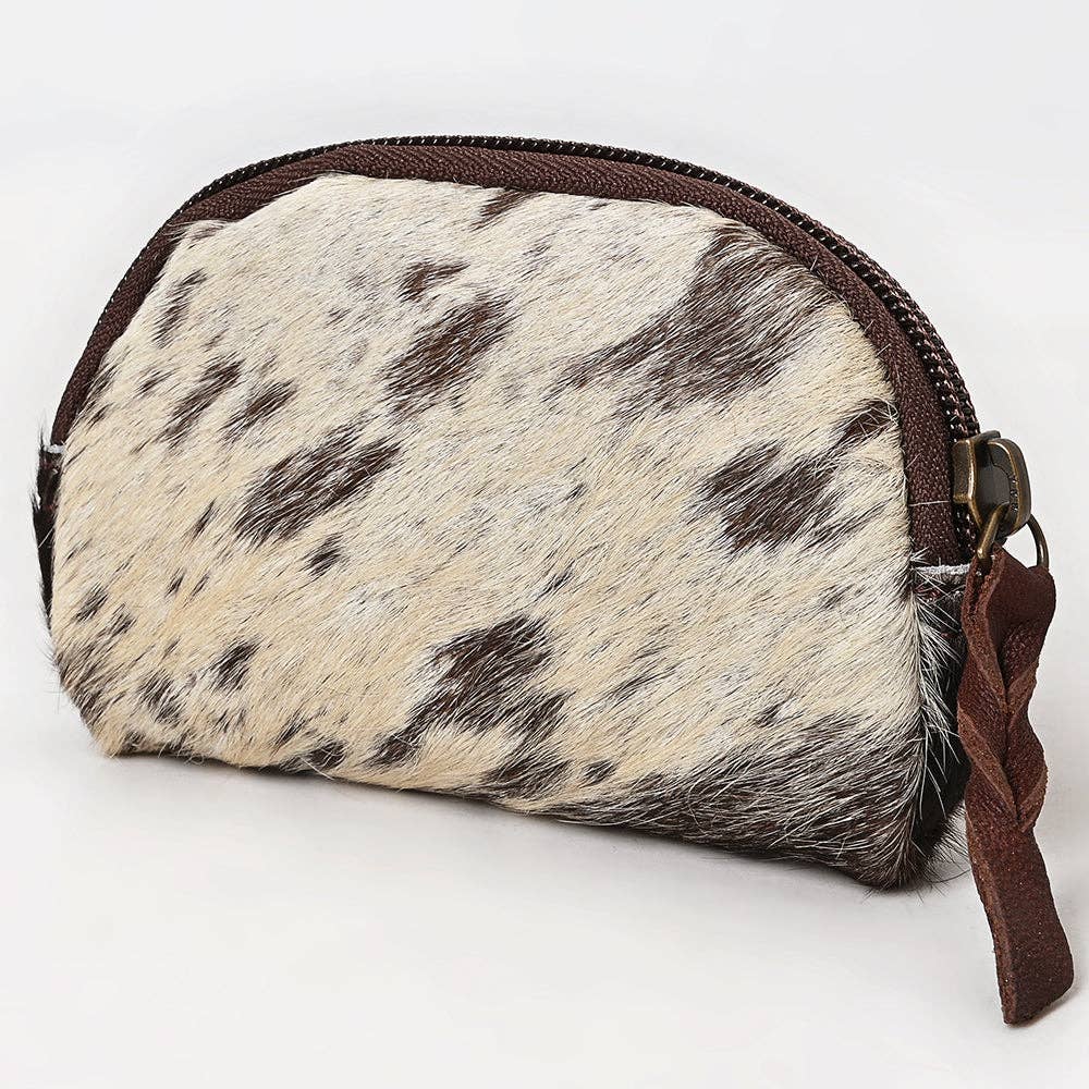 LS Western - ADBG444 Coin Purse Hair On Genuine Western Leather Women Bag - ADBG444BKW