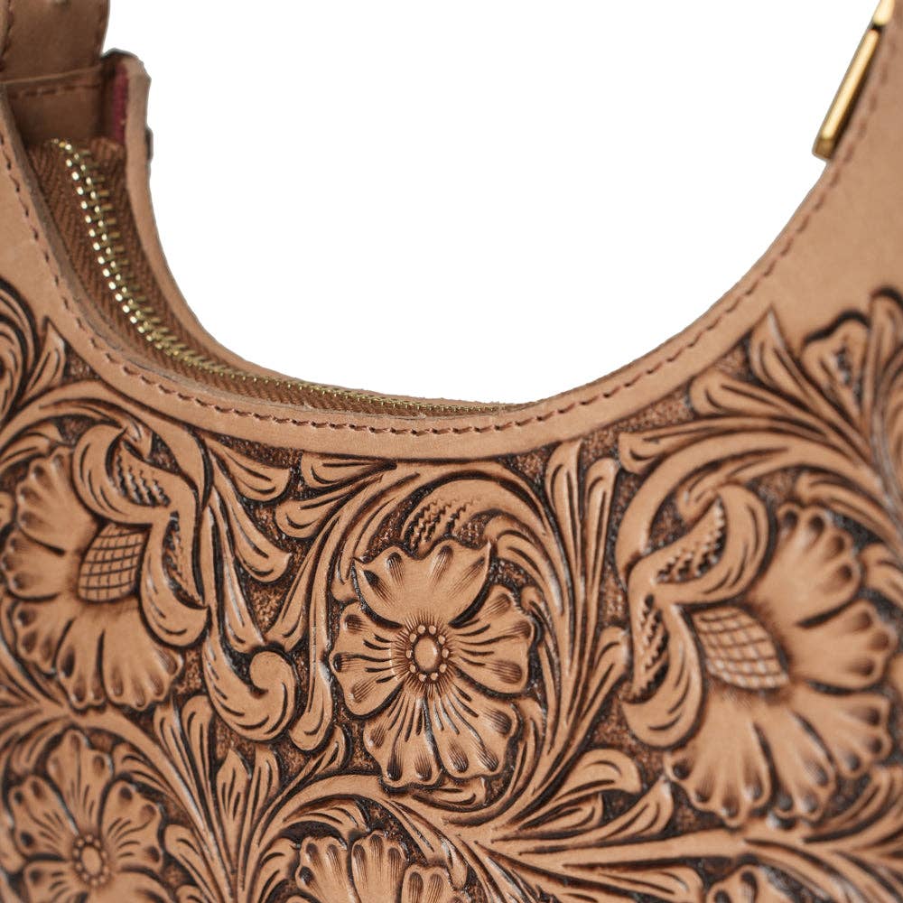 Loyal West Handtooled Dannia Medium Purse - Slant Form - Slant Form