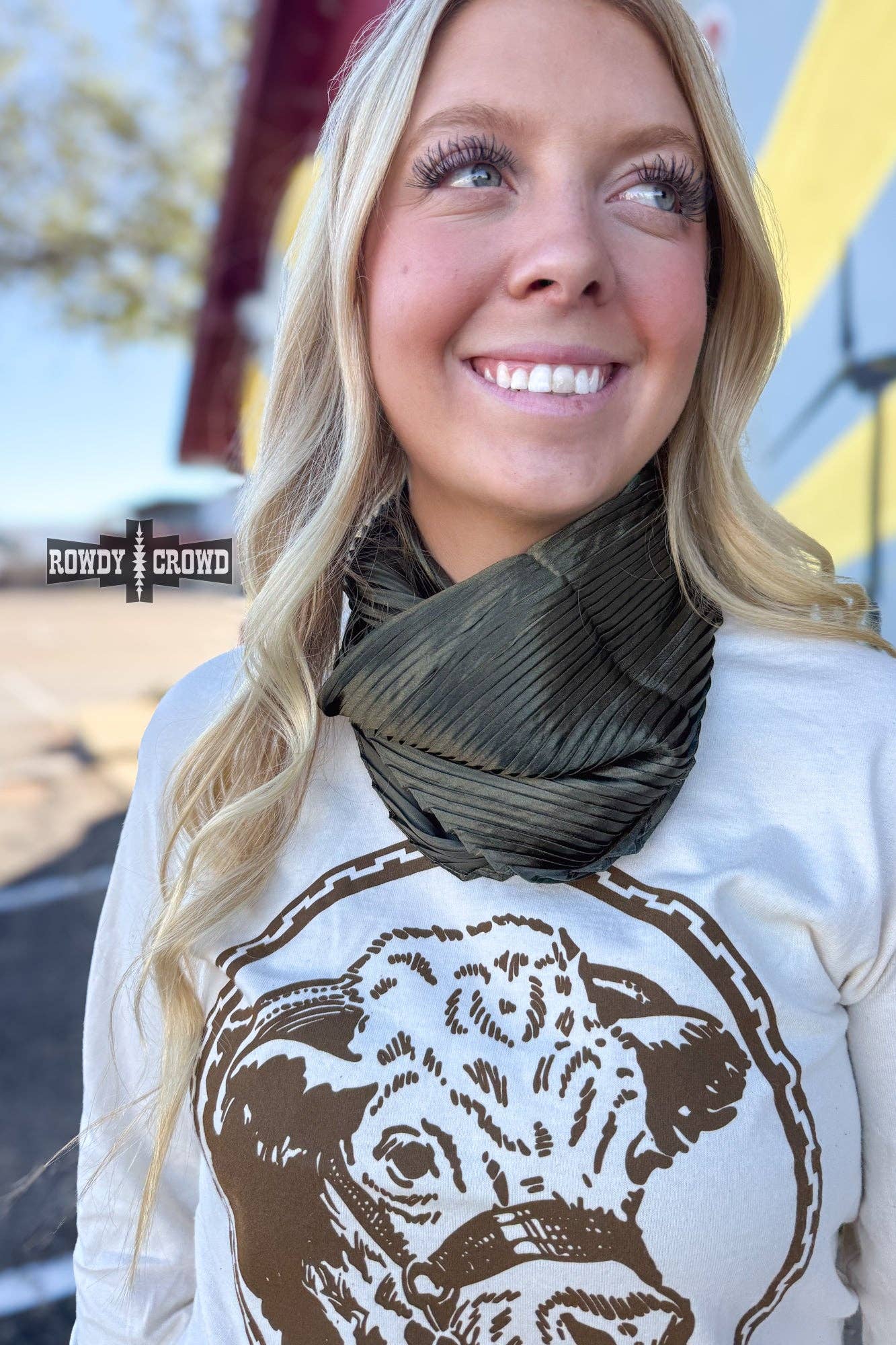 Rowdy Crowd Clothing - Pasadena Pleated Wild Rags - Coffee