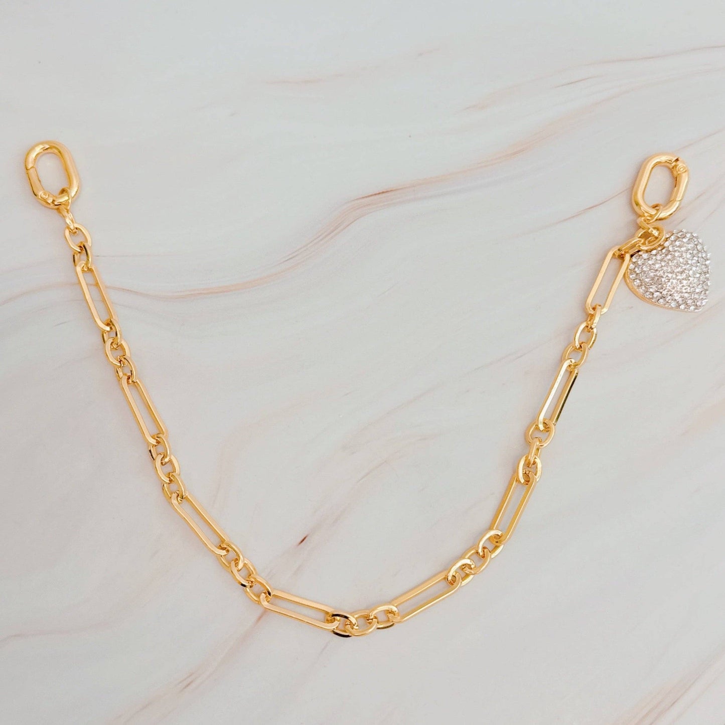 Ellison+Young - Sparkly Big Heart Bag Charm