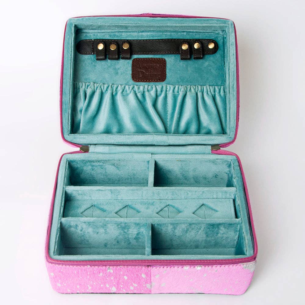 American Darling Jewelry Case Genuine Western Leather Women Bag - ADBGA315B