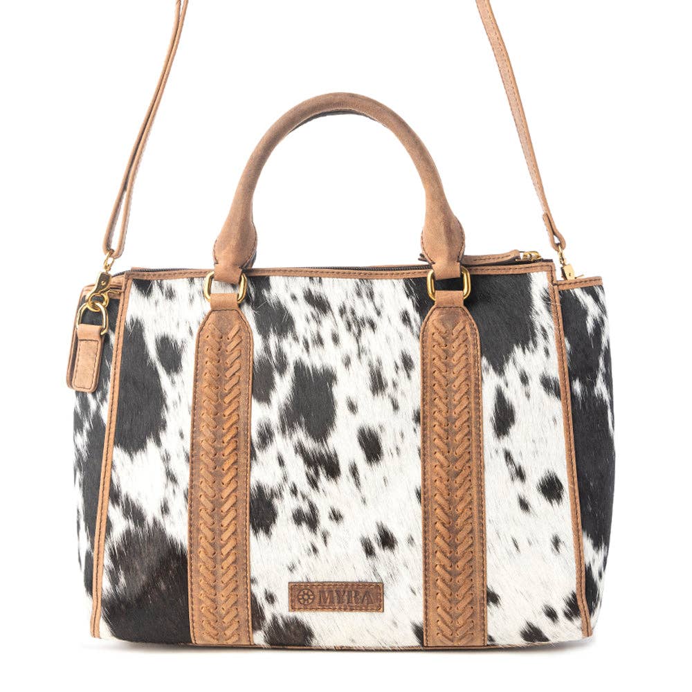 Myra Bag - Speckled Range Hairon Leather Concealed Carry Bag in Arctic Storm - Arctic Storm