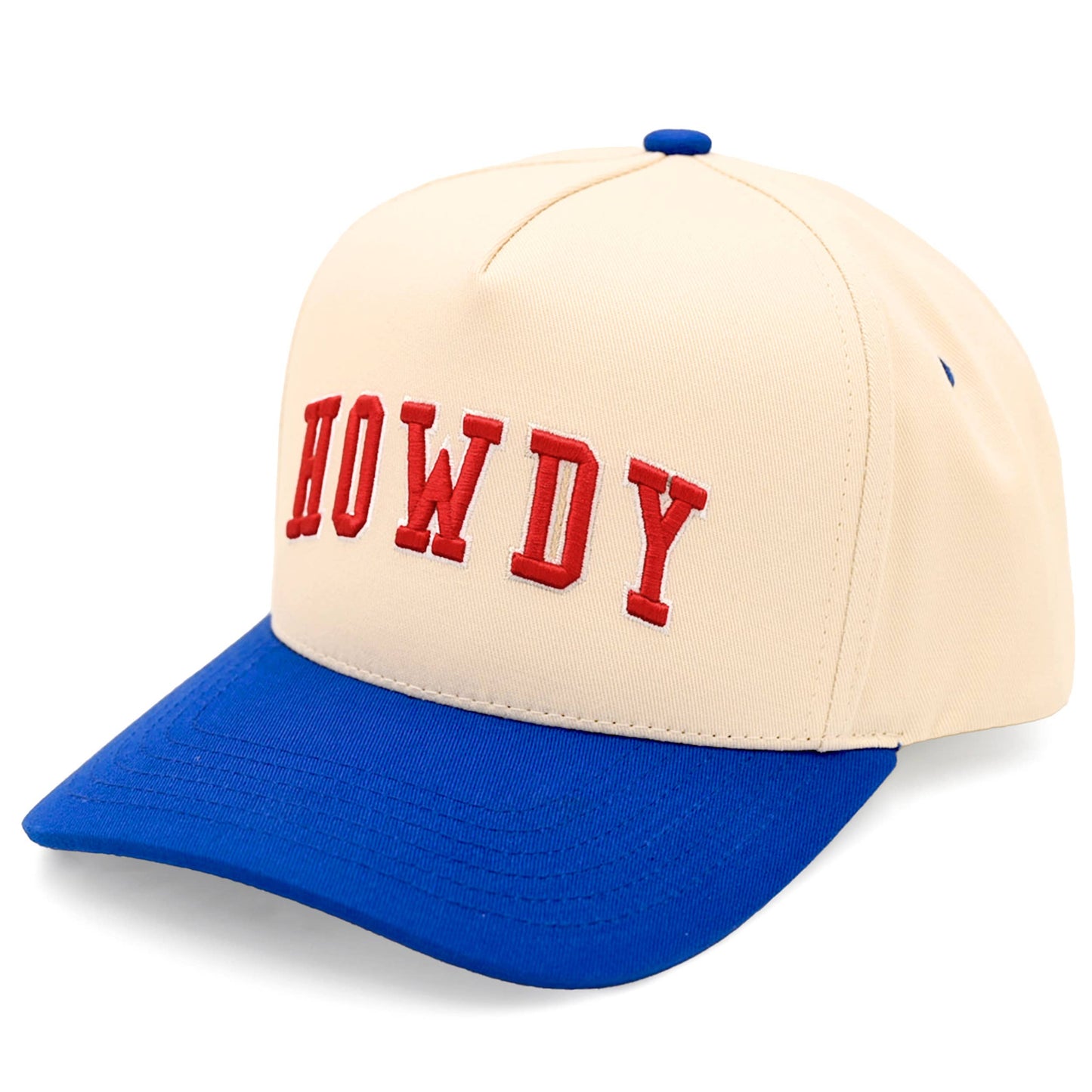 Hana - C.C HOWDY Letter Embroidered Two Tone Trucker Cap - White Camo